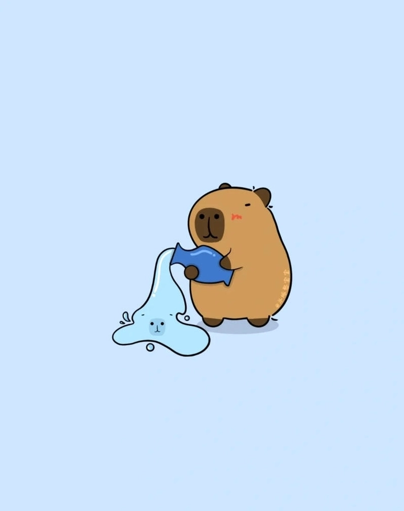 Gợi ý chibi chibi cute hình nền capybara vô tri nhất