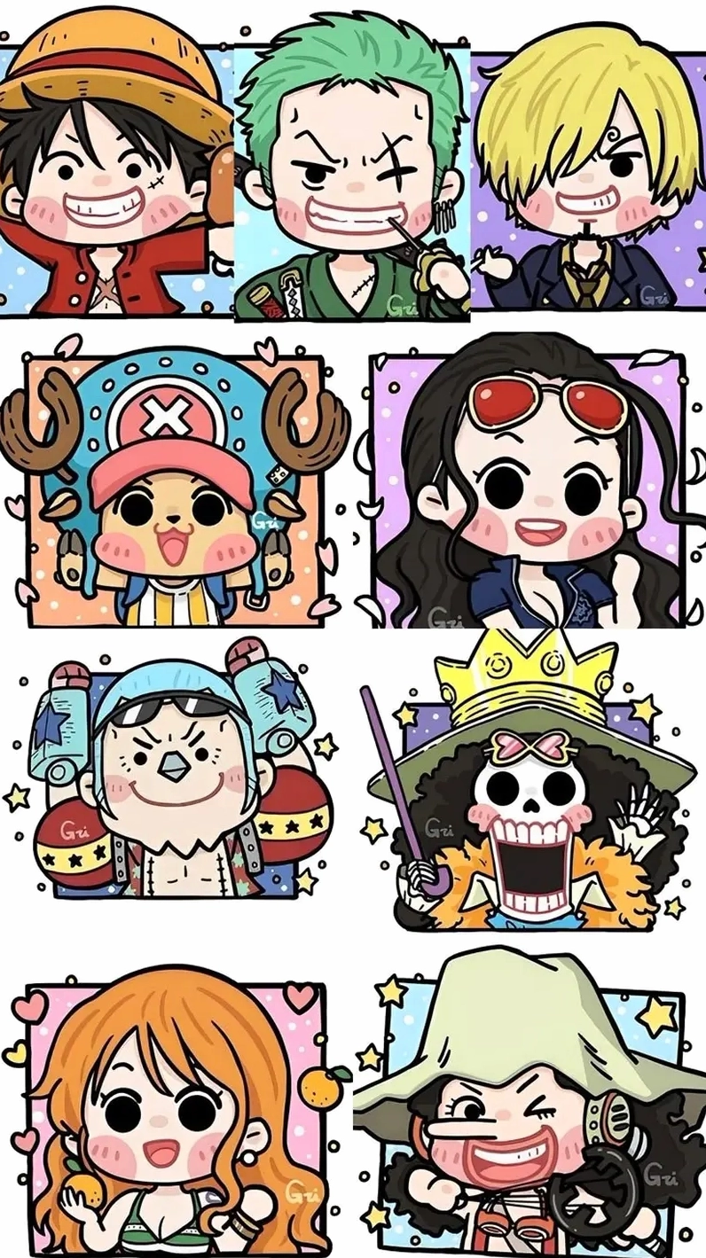 Gợi ý hình nền điện thoại one piece chibi cho fan cứng