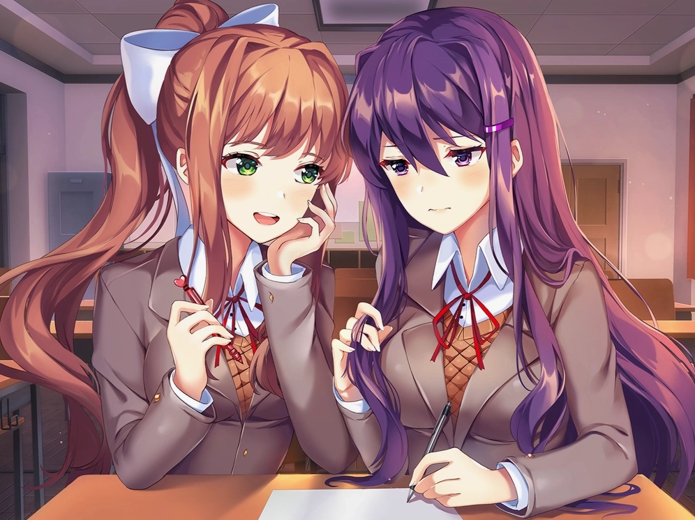 Gương mặt anime yuri cảm xúc sâu lắng chất chứa suy tư