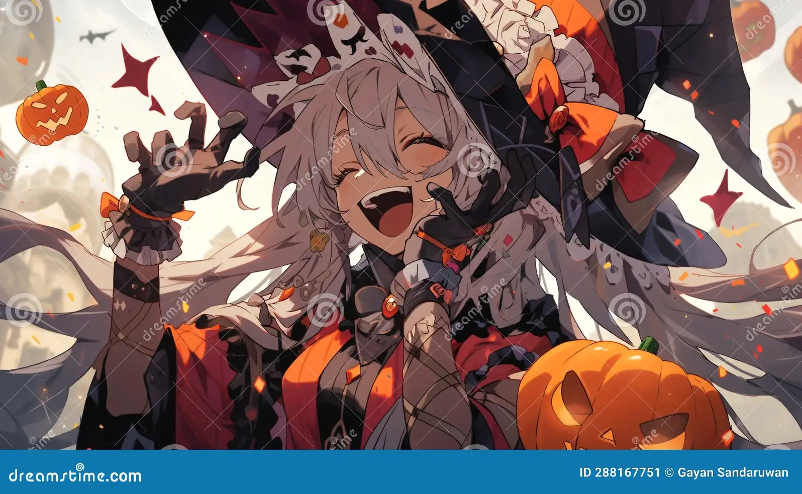 Halloween dracula girl anime wallpaper dark playful vampire aesthetic