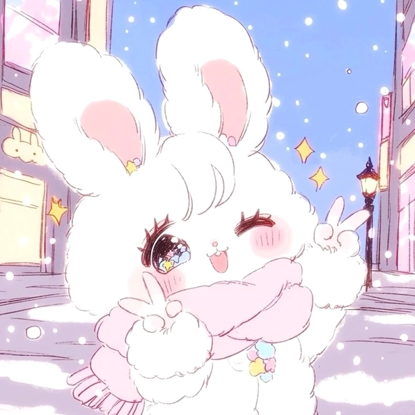 Hãy ngắm nhìn chibi hình vẽ con thỏ cute đáng yêu này nhé