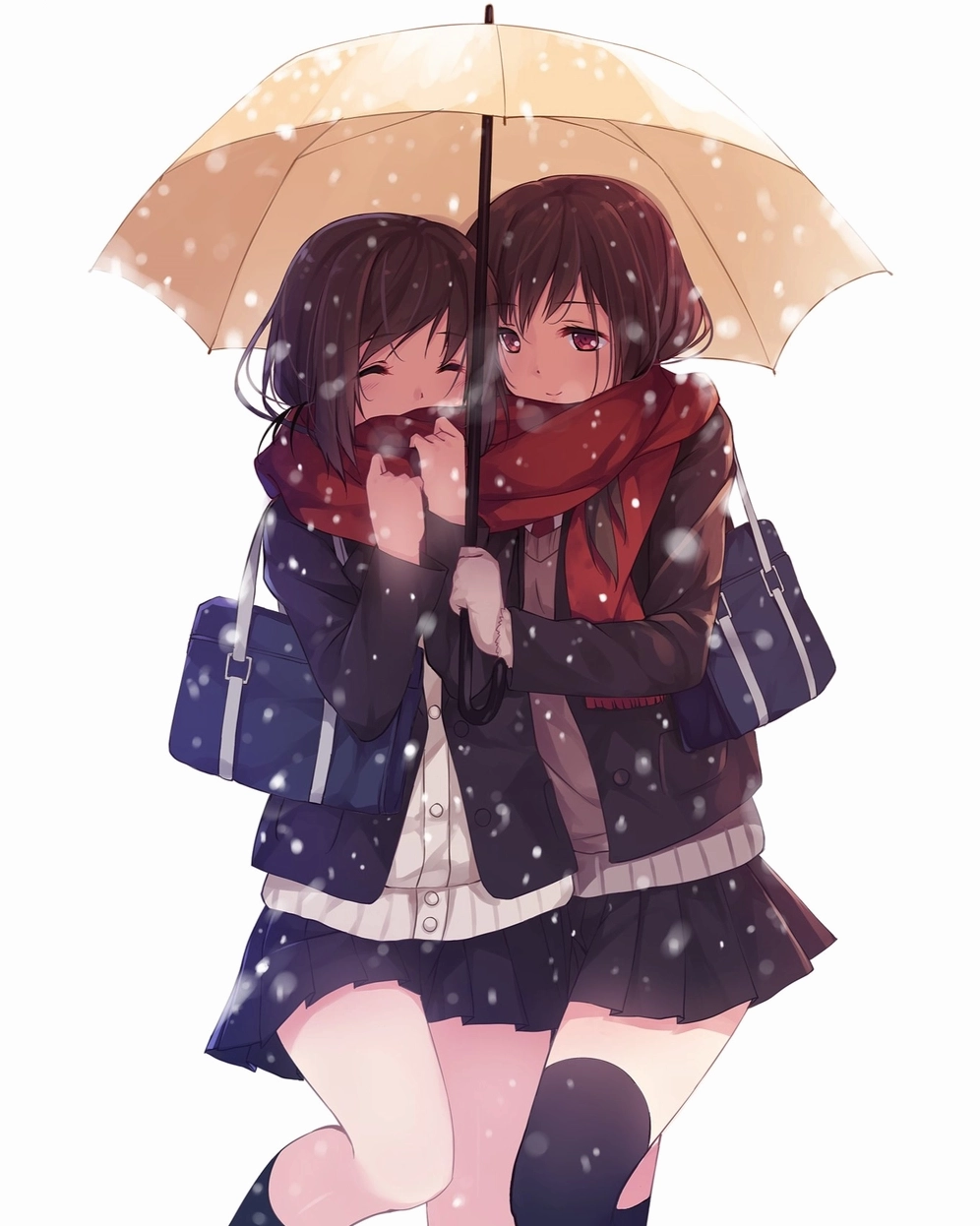 Hình ảnh anime bách hợp đẹp mê ly rụng rời