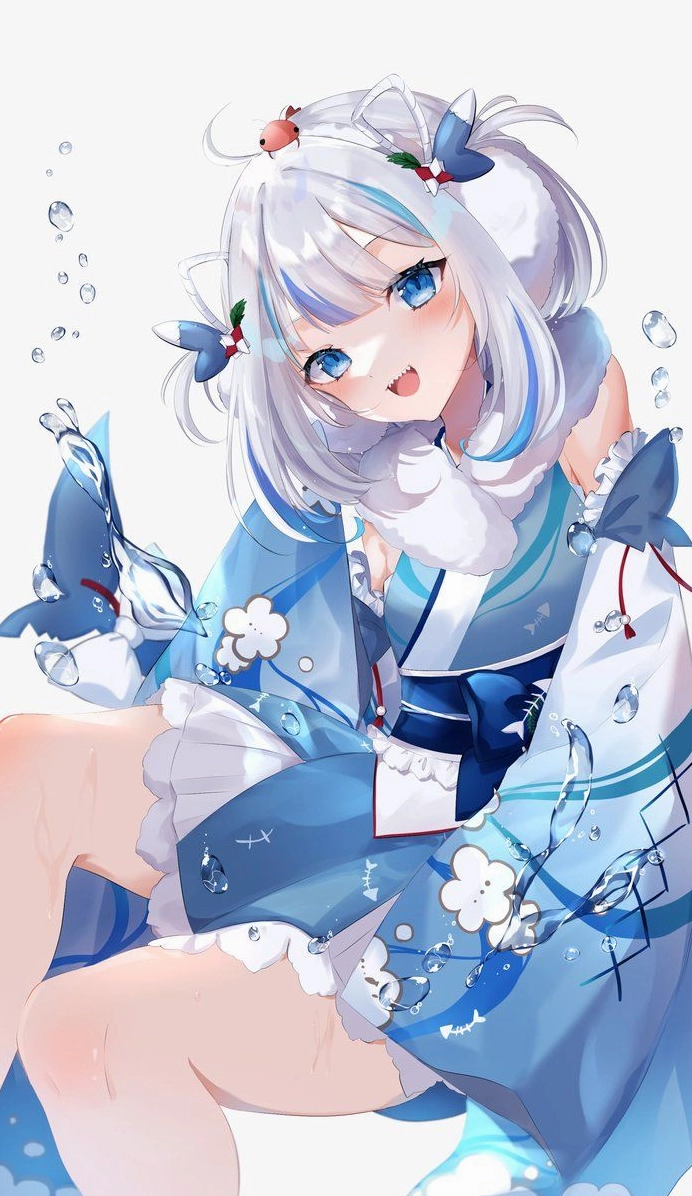 Hình ảnh anime cá mập được chia sẻ rộng rãi trên nền tảng mạng xã hội