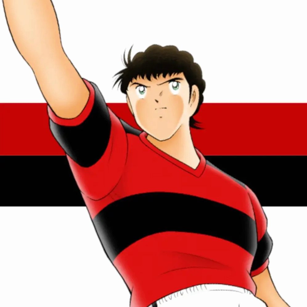 Hình ảnh anime đá bóng nam mạnh mẽ trên sân cỏ