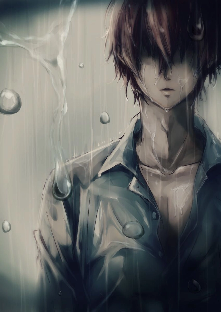 Hình ảnh anime mang nét vẽ buồn bã sâu lắng