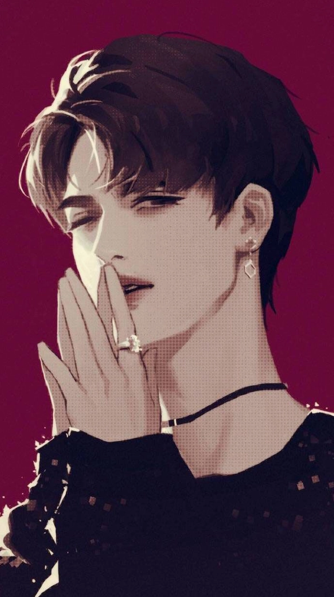 Hình ảnh anime nam 2 mái đẹp ấn tượng buồn