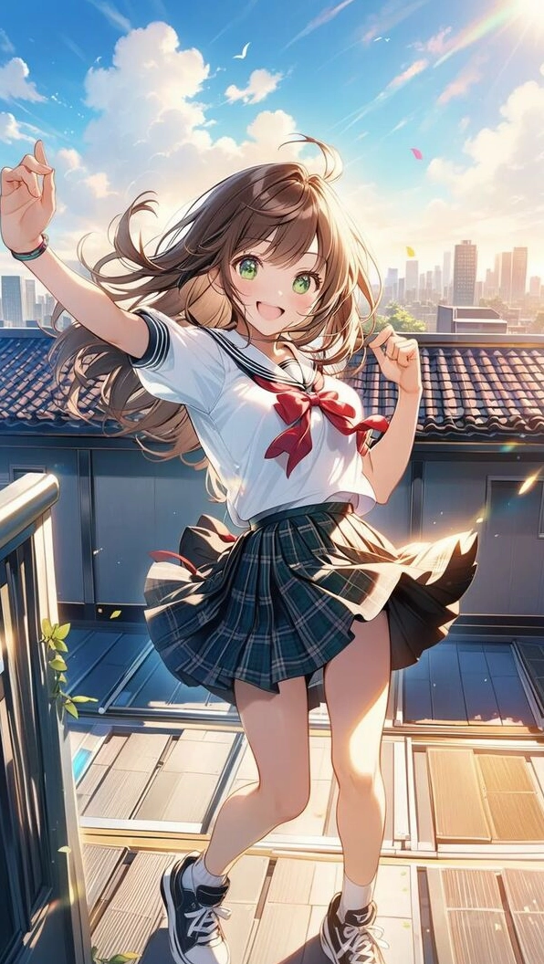 Hình ảnh anime nữ học sinh cute 29