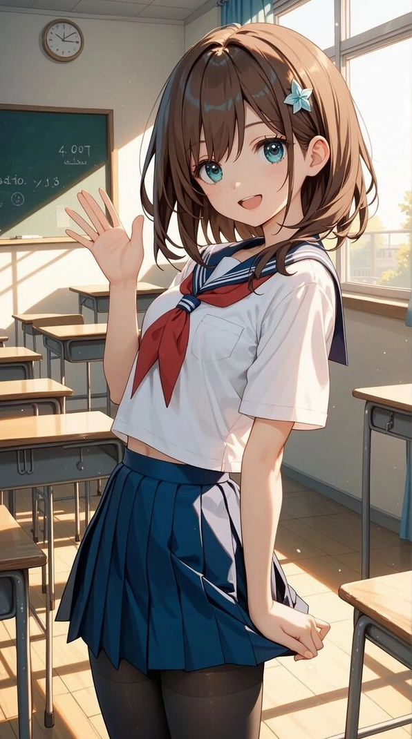 Hình ảnh anime nữ học sinh cute 33