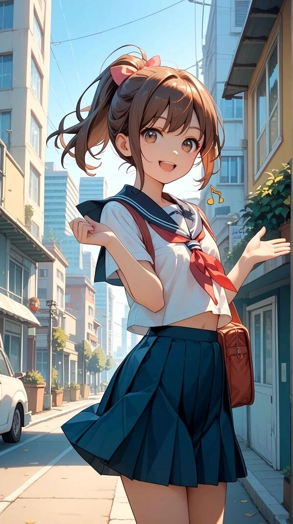 Hình ảnh anime nữ học sinh cute 34