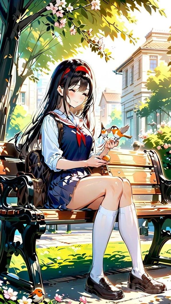 Hình ảnh anime nữ học sinh cute 38