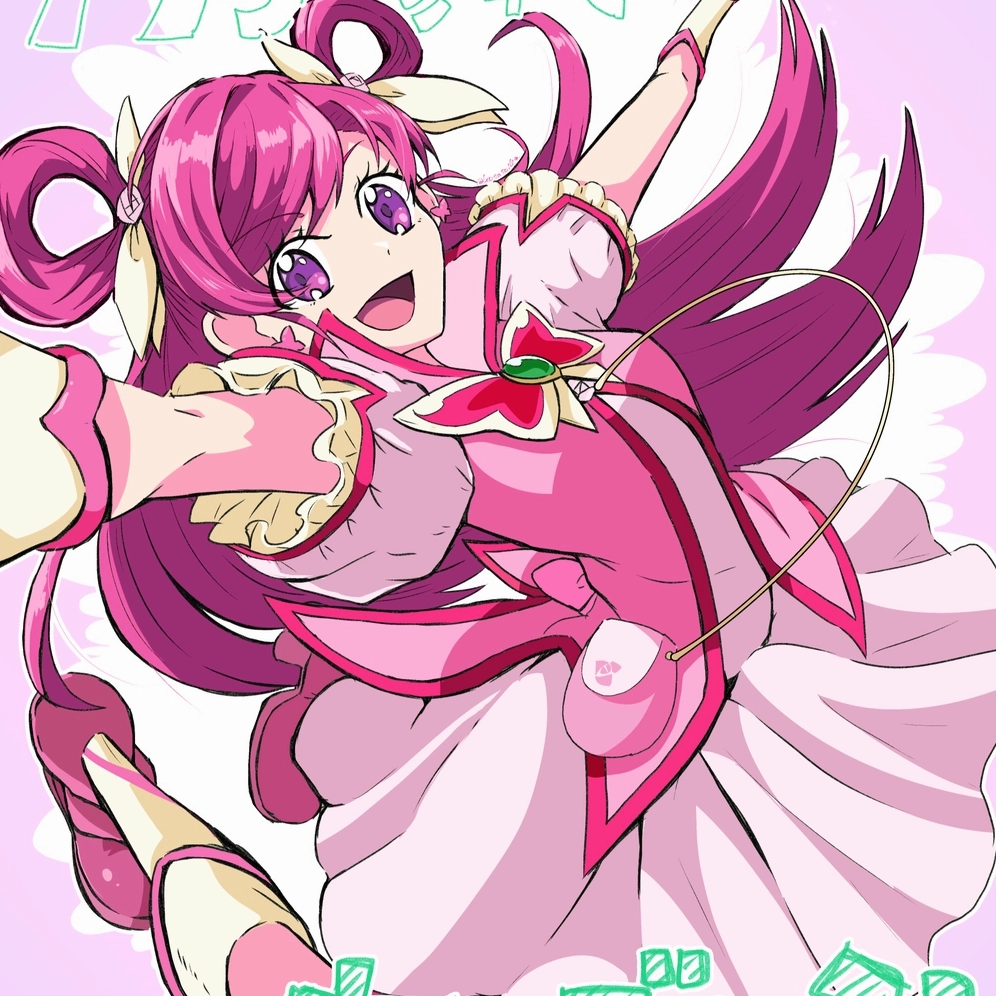 hình ảnh anime nữ màu hồng cá tính