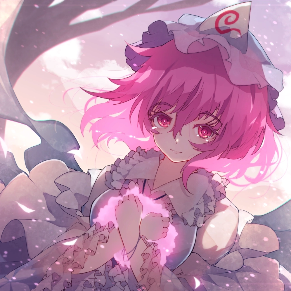 hình ảnh anime nữ màu hồng lung linh