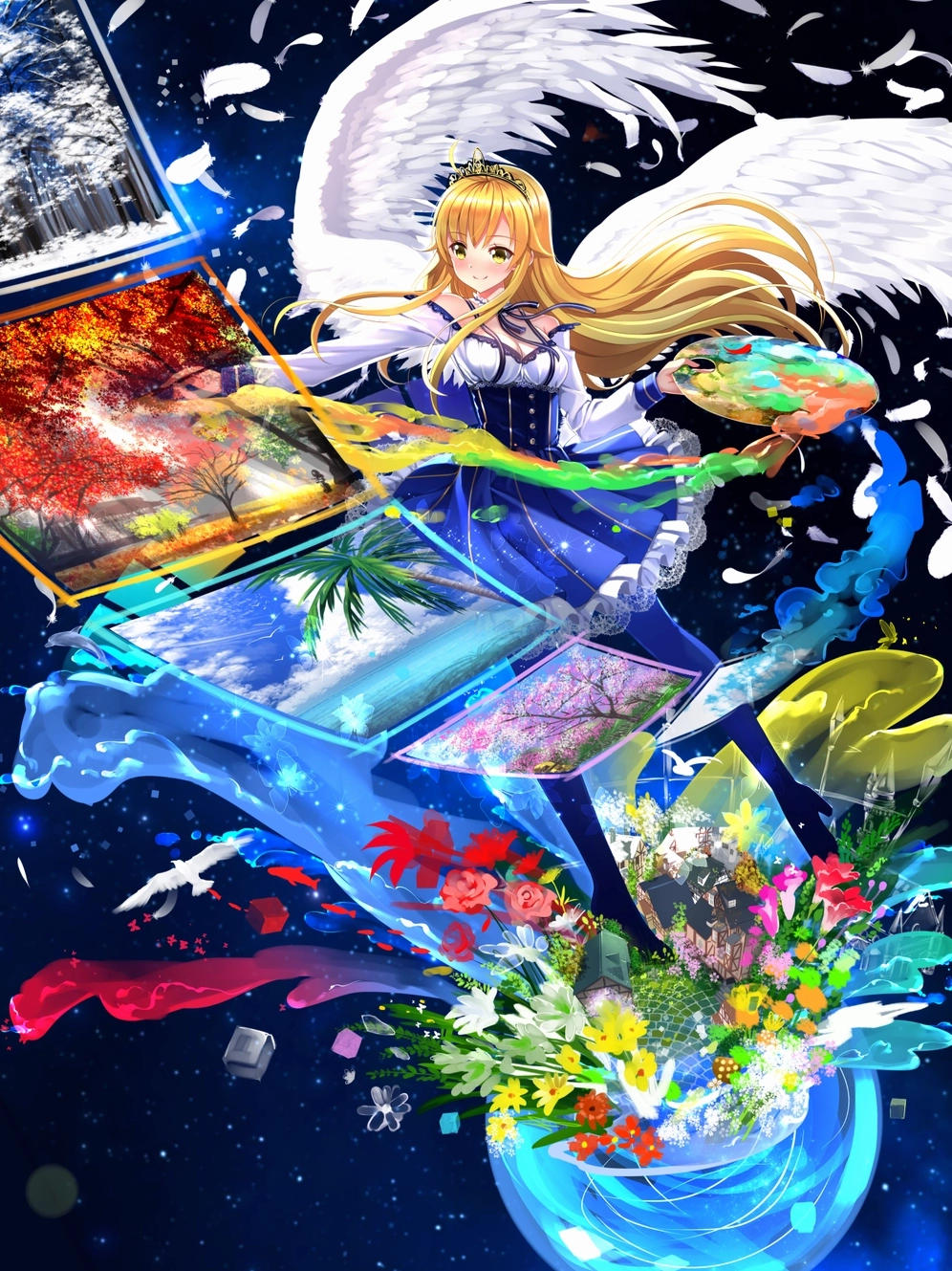 hình ảnh anime nữ thiên thần dễ thương