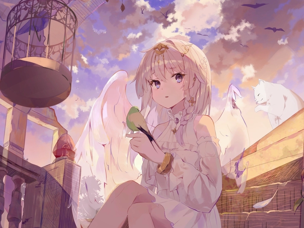 hình ảnh anime thiên thần full HD