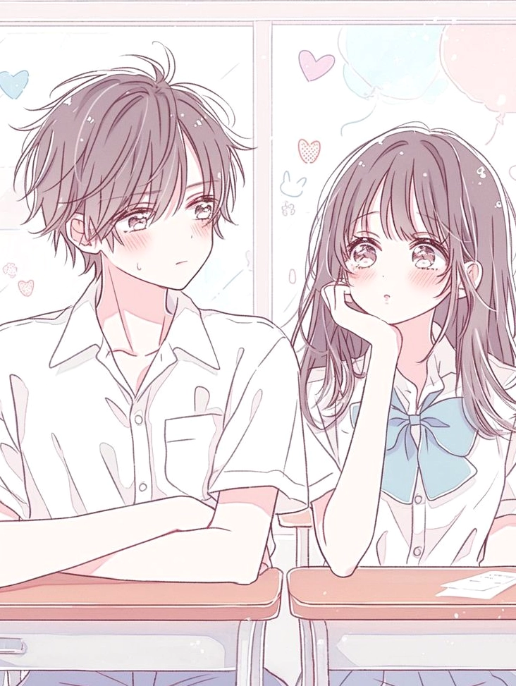 Hình ảnh anime tình yêu nhẹ nhàng chữa lành tâm hồn