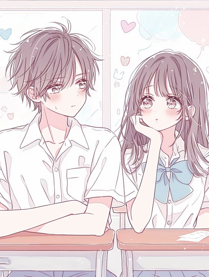 Hình ảnh anime tình yêu nhẹ nhàng lãng mạn