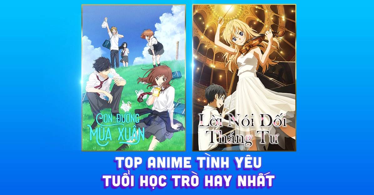 Hình ảnh Anime Tình Yêu Tuổi Học Trò lãng mạn