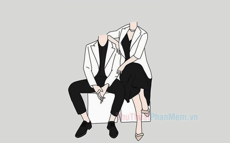 Hình ảnh chibi ghép mặt cặp đôi đẹp và đơn giản dễ thương