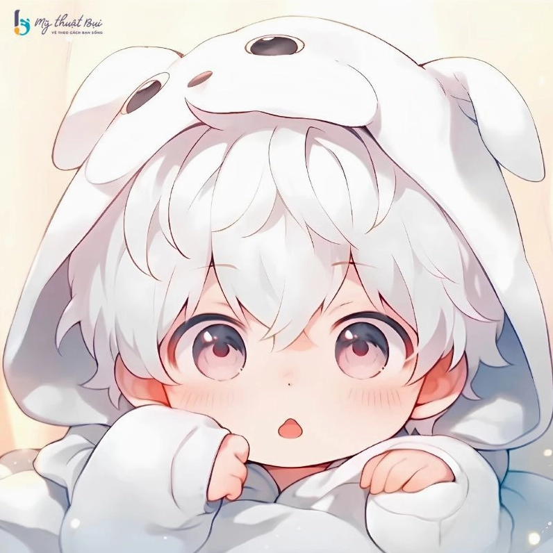 Hình ảnh chibi nam cute đội mũ rơm