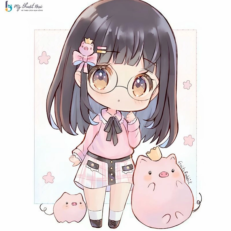 Hình ảnh chibi nữ cute đang ngủ gật