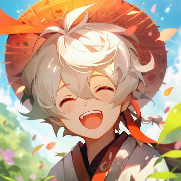 Hình ảnh cô gái anime đội mũ và quàng khăn đỏ