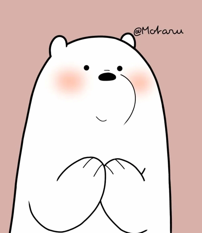 Hình ảnh của gấu trắng toát lên sự tinh khôi và ngọt ngào