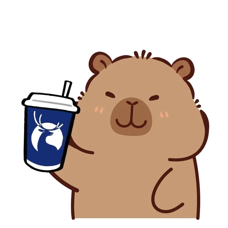 Hình ảnh cute chibi capybara dễ thương hết nấc bơi lội