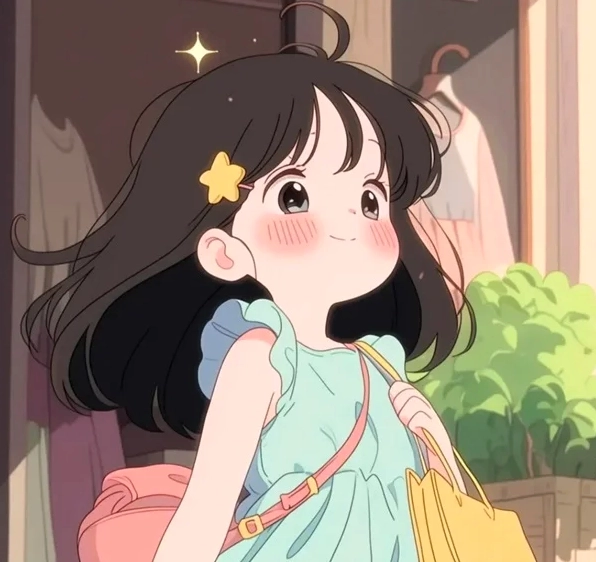 Hình ảnh đẹp cute nữ chibi rạng rỡ đón nắng sớm