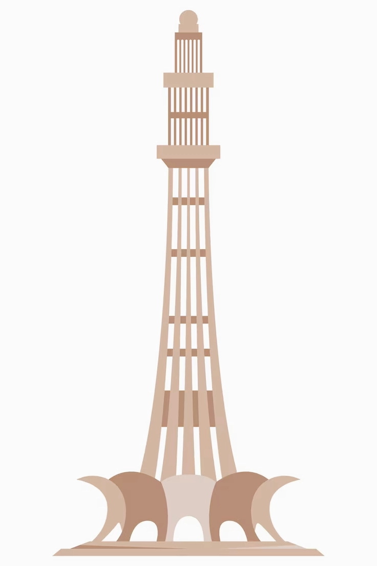 Hình ảnh đồ họa vector của một đài kỷ niệm lân cận