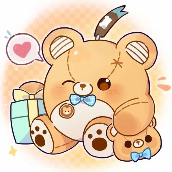 hình ảnh gấu chibi đáng yêu trốn trong chăn