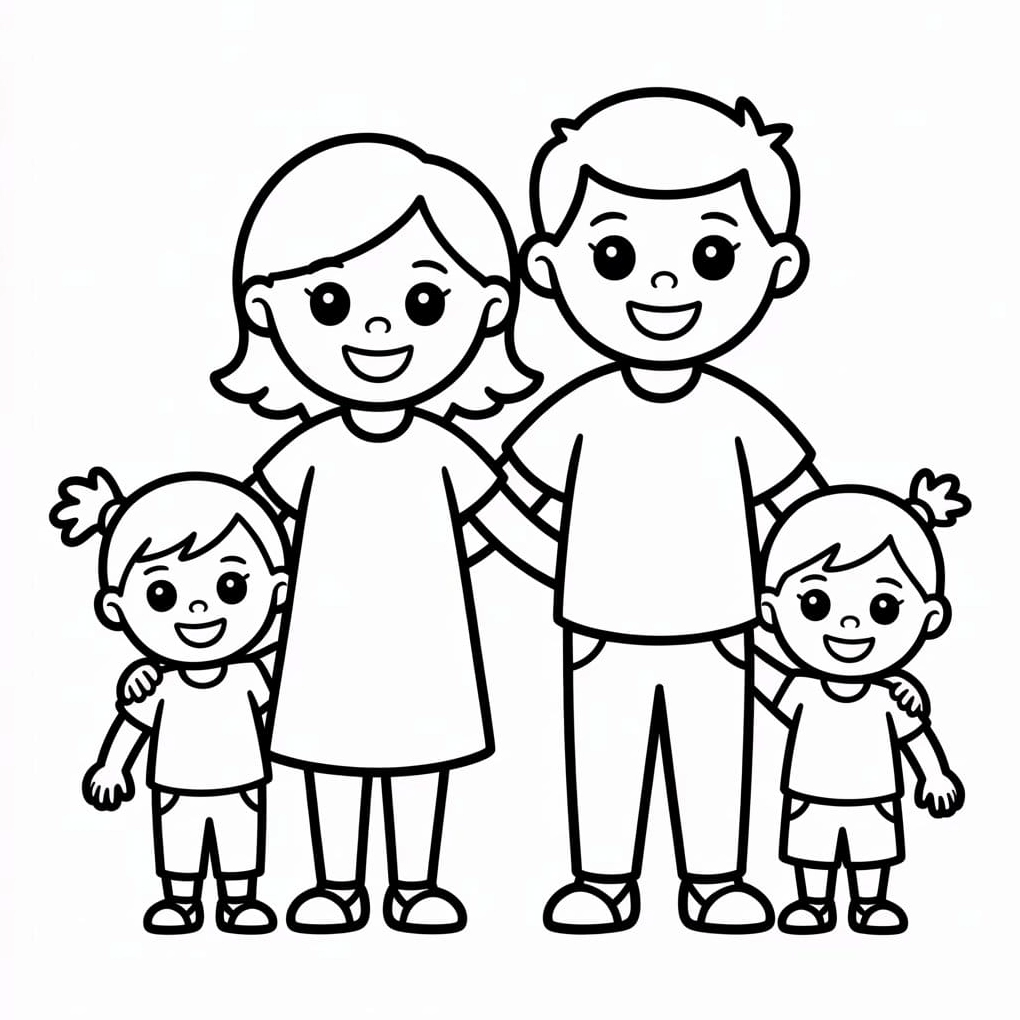 Hình ảnh gia đình vui vẻ hạnh phúc bên nhau