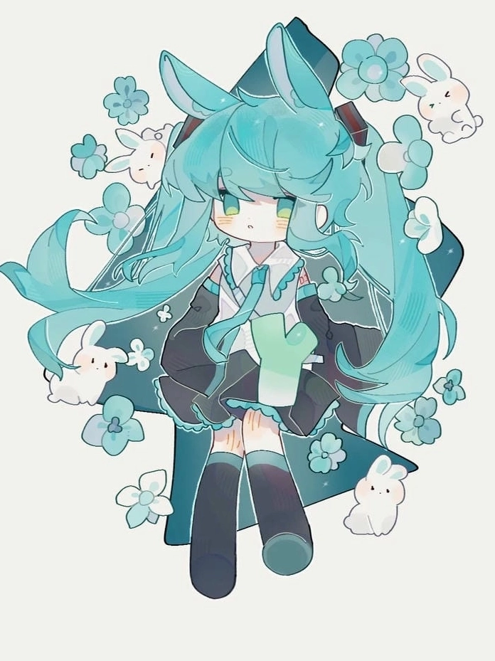 Hình ảnh Miku chibi siêu dễ thương cho người yêu nghệ thuật