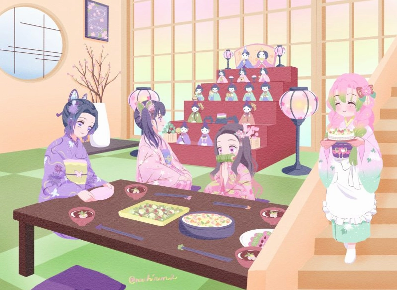 Hình ảnh mitsuri anime lao vào kẻ thù chớp nhoáng