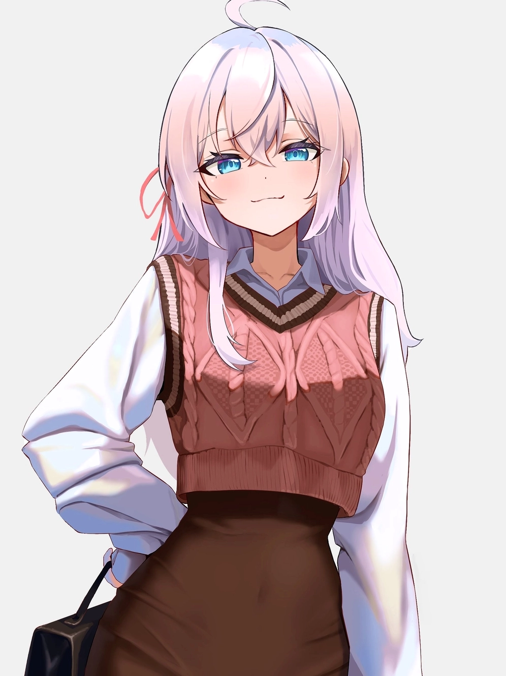 Hình ảnh nữ sinh anime ngồi học bài trong lớp