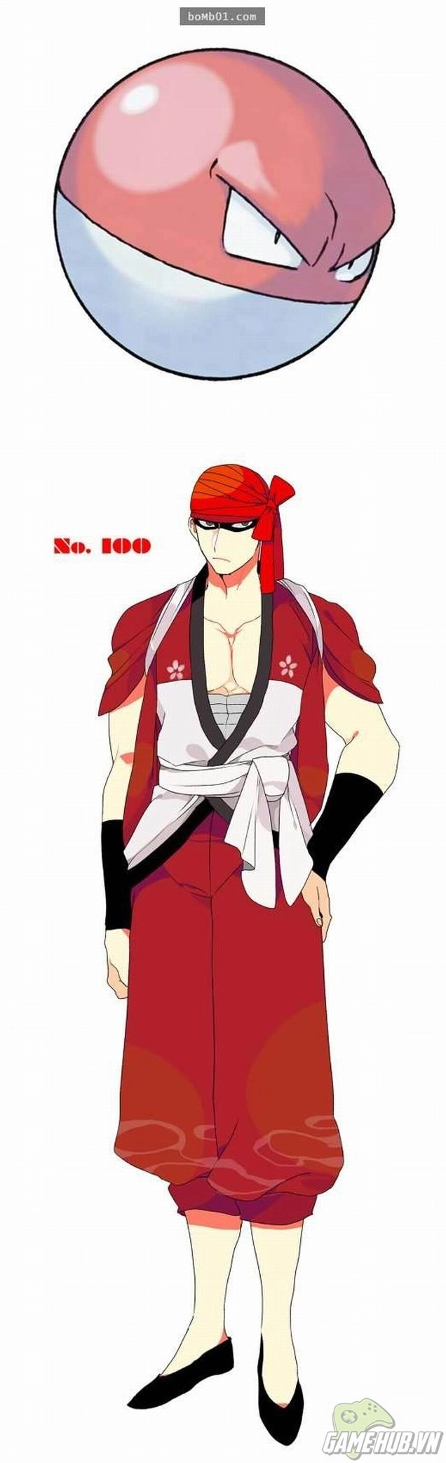 Hình ảnh Pokemon biến thành nam sinh thanh lịch