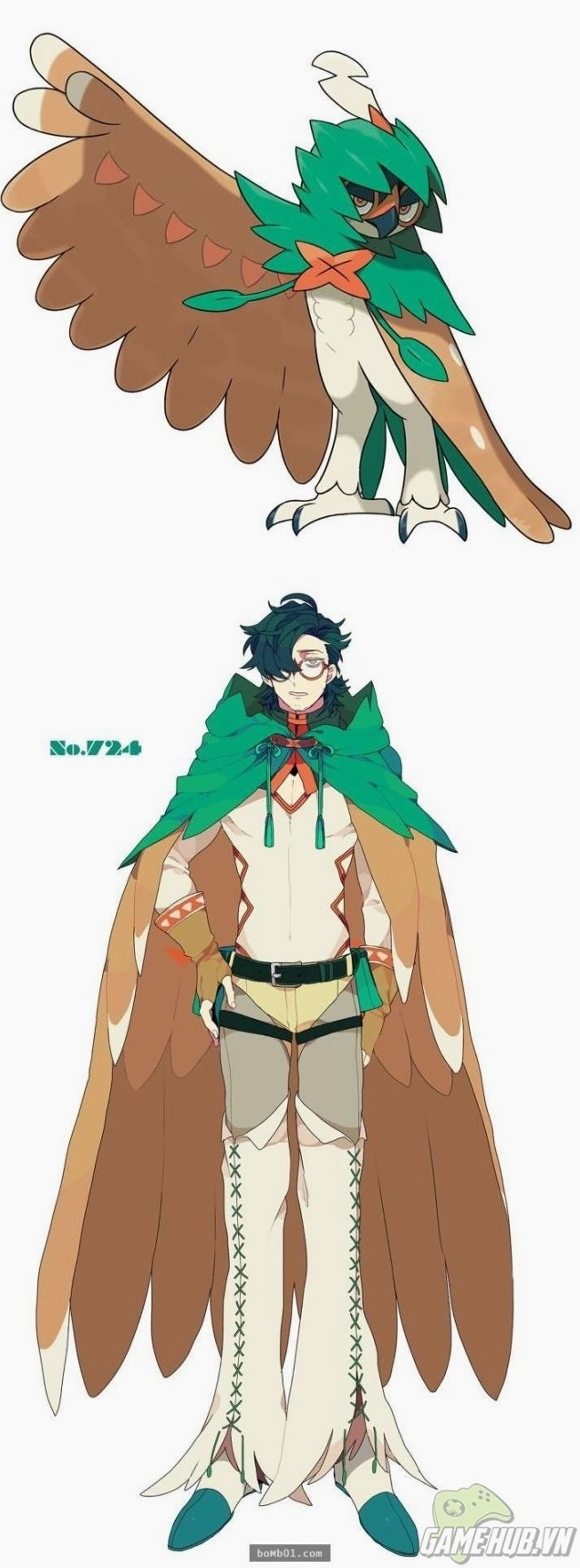 Hình ảnh Pokemon biến thành nam thần anime lạnh lùng