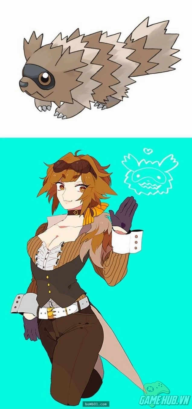 Hình ảnh Pokemon nhân hóa thành chàng trai tóc xanh dương