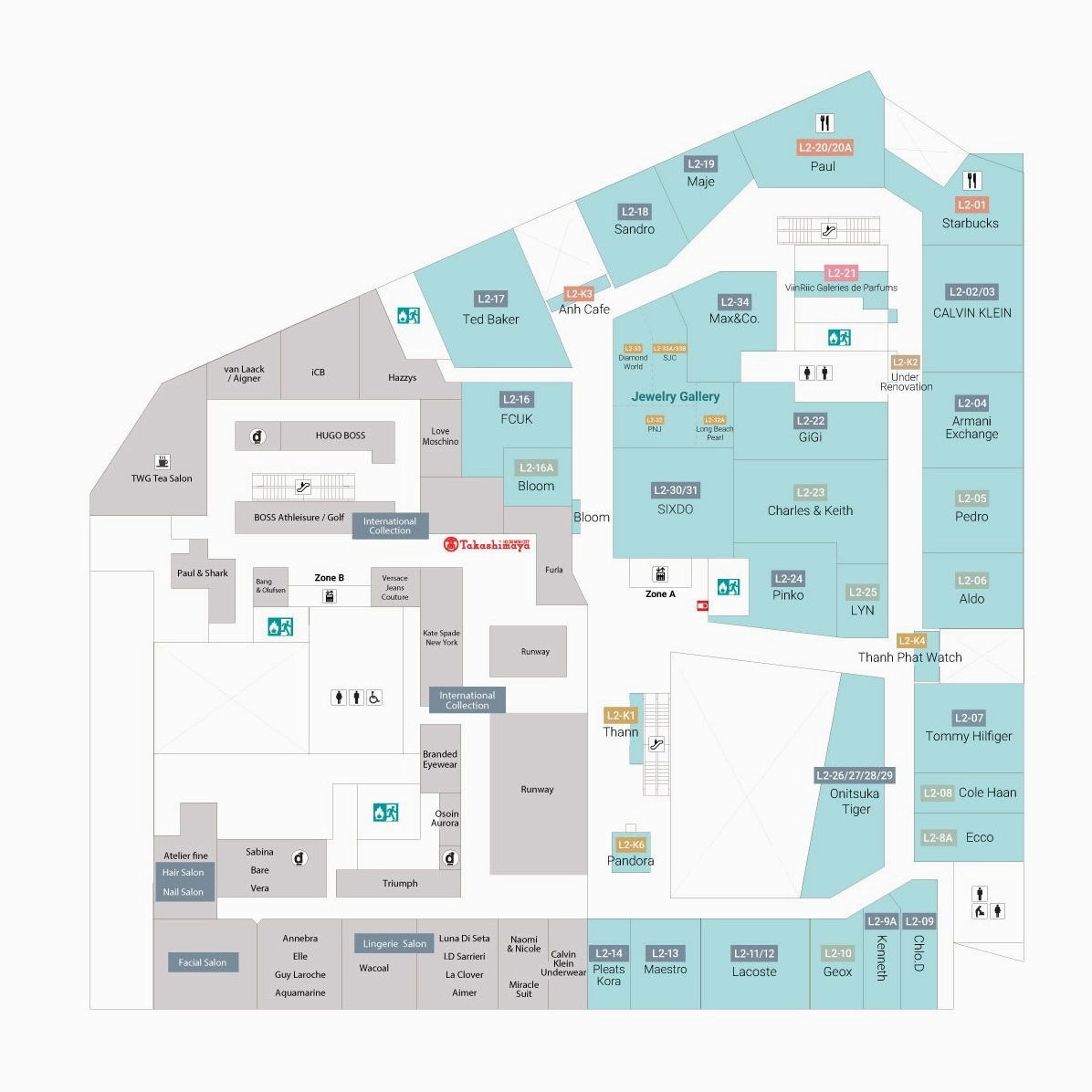 Hình ảnh tổng quan về không gian bên ngoài tòa nhà Saigon Centre