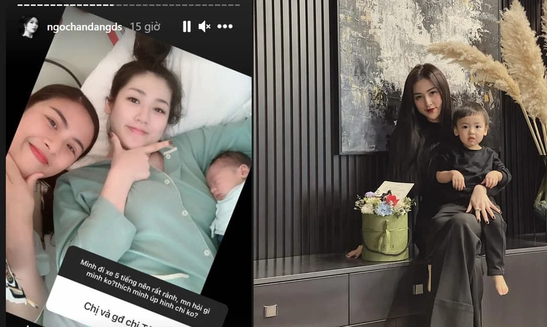 Hình ảnh Tú Anh vừa mới sinh con nhưng vẫn rất xinh đẹp