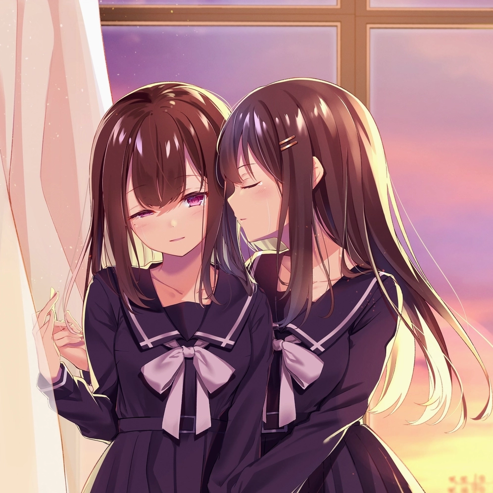 Hình ảnh yuri ngọt ngào tựa như một viên kẹo đường