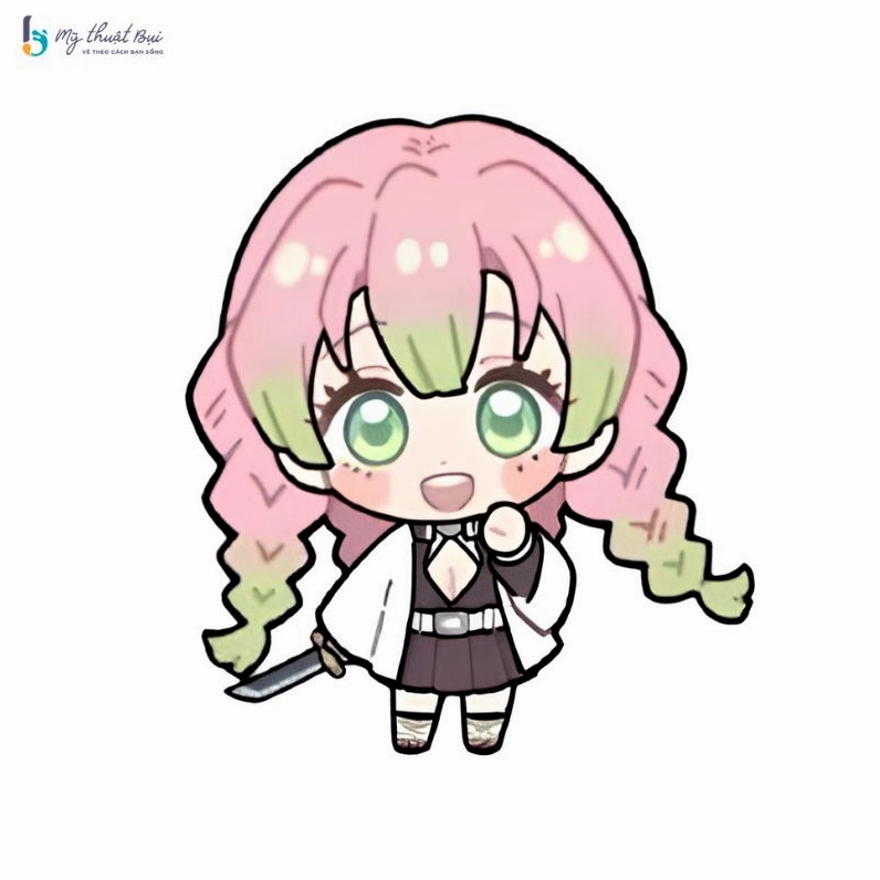 Hình anime chibi cute nữ chớp mắt
