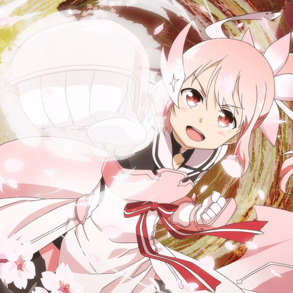 hình anime màu hồng pastel