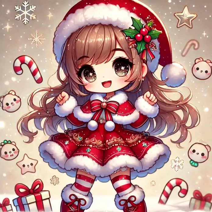 Hình anime nữ cute chibi với tạo hình xinh xắn đầy sức sống