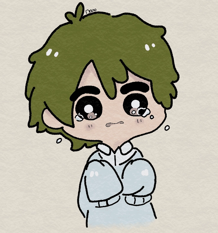 Hình chibi boy buồn khóc vô cùng đáng thương