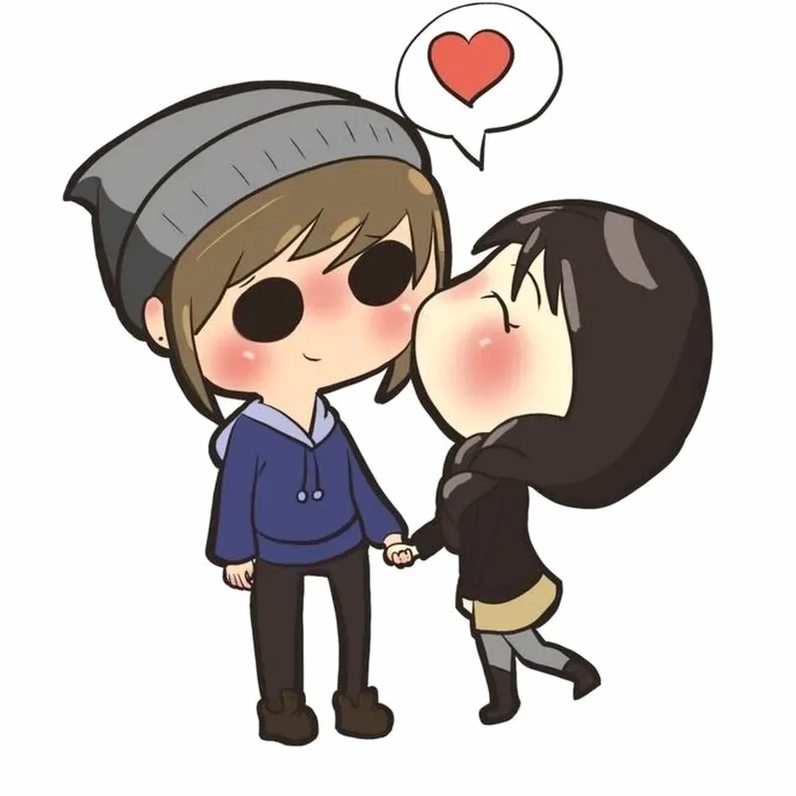 Hình chibi cặp độc đáo dễ thương mang dấu ấn riêng của bạn