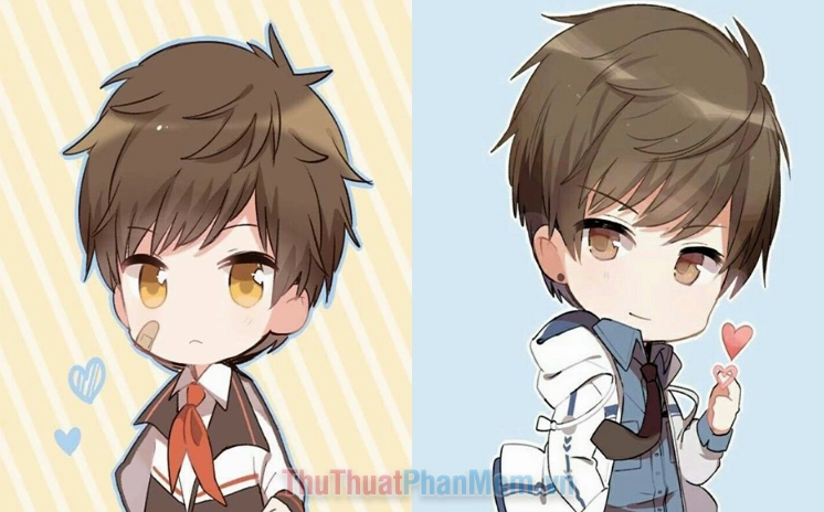 Hình nền ảnh cute anime nam chibi dành cho điện thoại