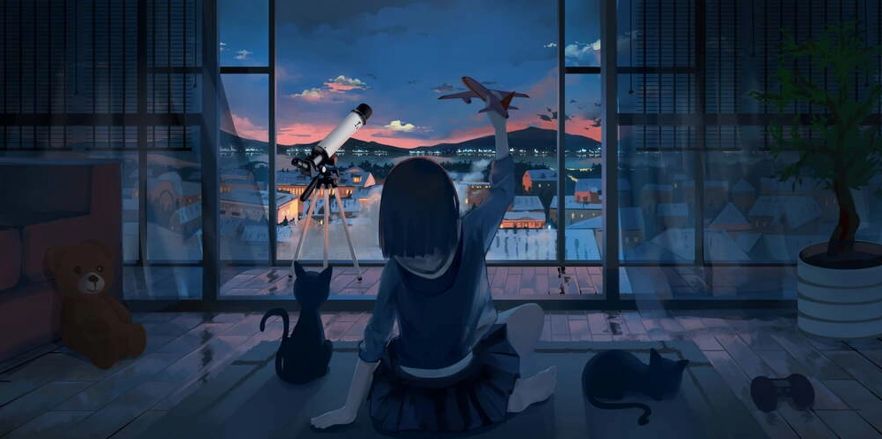 Hình nền anime buồn cho máy tính tạo cảm xúc tâm trạng