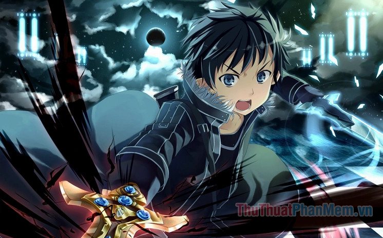 Hình nền anime nam ngầu nhưng mang mác buồn