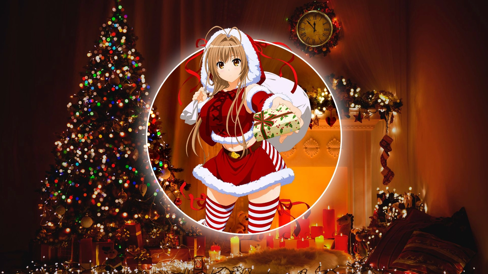 Hình nền anime noel dễ thương cho máy tính đa dạng đẹp mắt