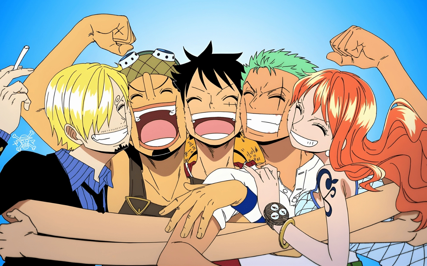 Hình nền băng Mũ Rơm cười tươi